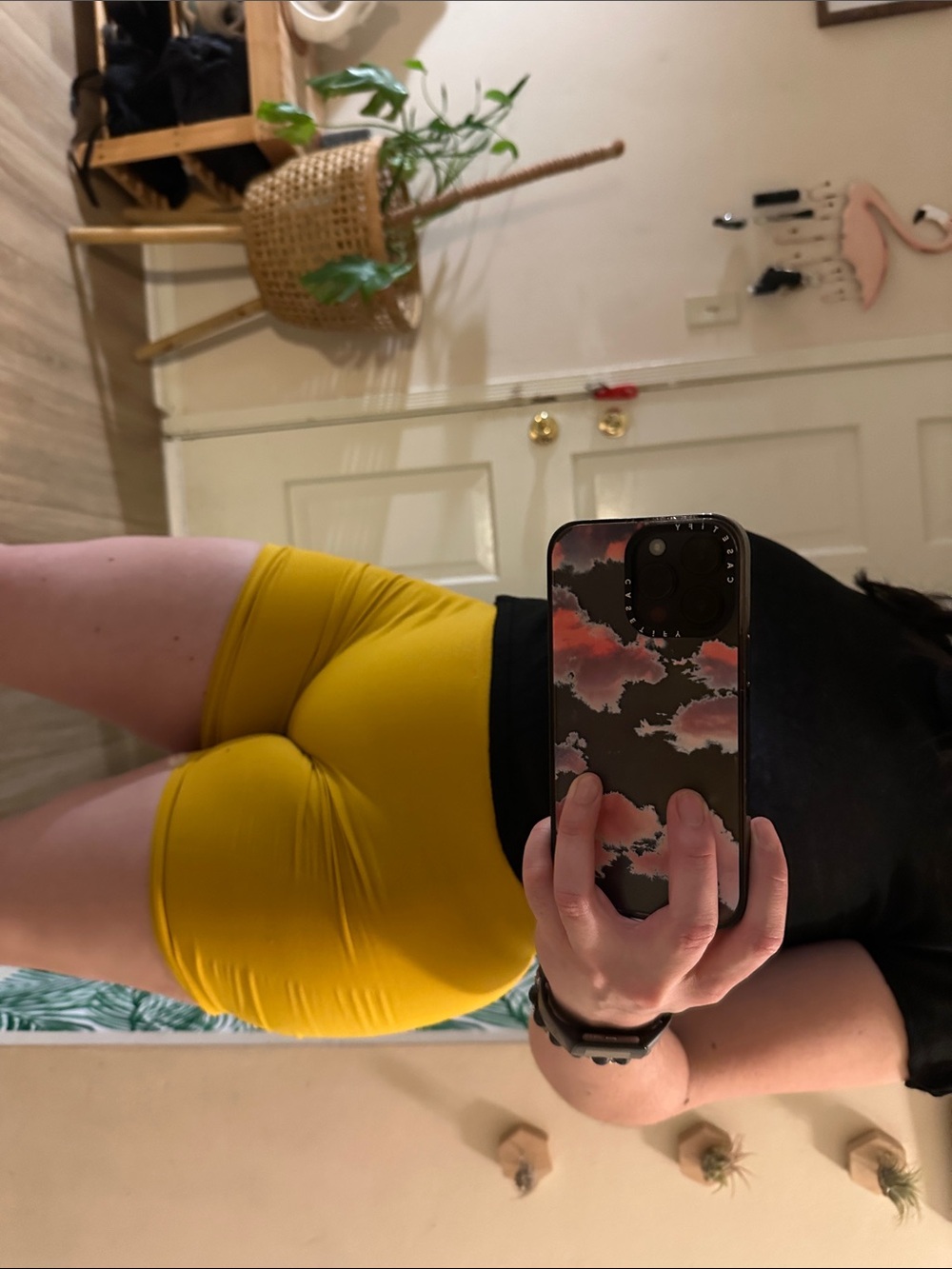 Alphalete Women’s Yellow High-Rise Bike Shorts - Picture 5 of 12